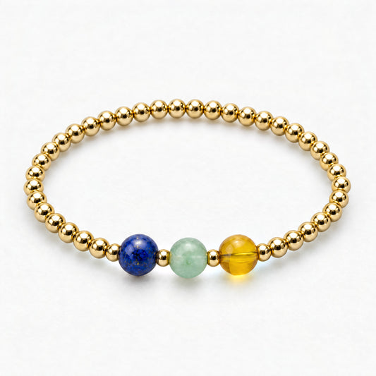Sagittarius Love and Money Golden Bracelet With REAL Gold