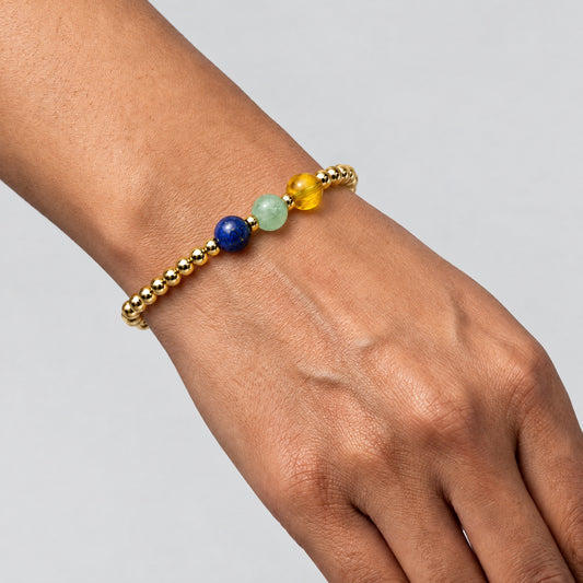 Sagittarius Love and Money Golden Bracelet With REAL Gold