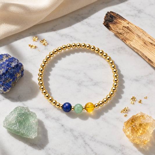Sagittarius Love and Money Golden Bracelet With REAL Gold