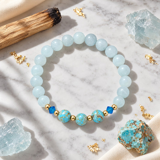 Sagittarius Lucky Zodiac Trio Crystal Bracelet