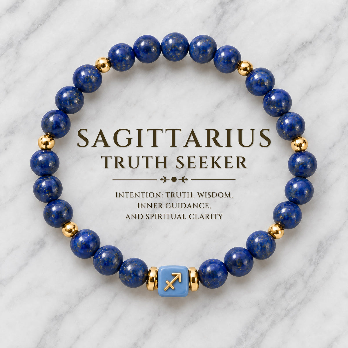 Sagittarius Zodiac Signature Bracelet