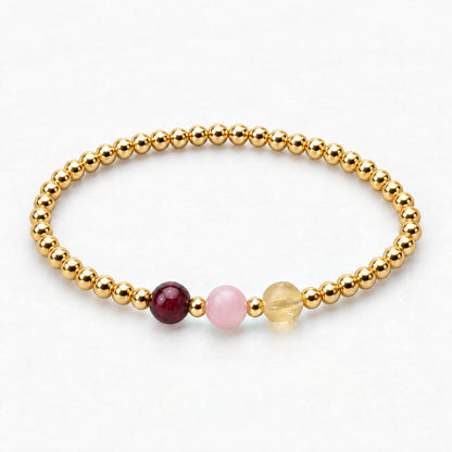 Scorpio Love and Money Golden Bracelet with REAL Gold