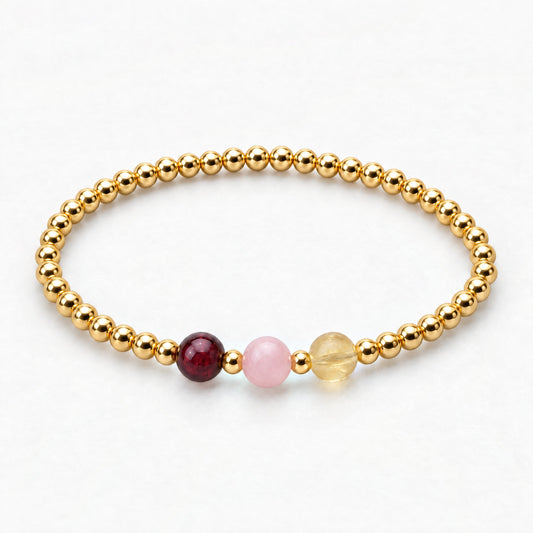 Scorpio Love and Money Golden Bracelet with REAL Gold
