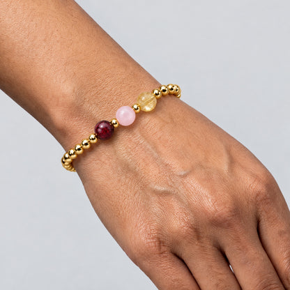 Scorpio Love and Money Golden Bracelet with REAL Gold