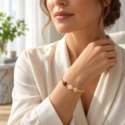Scorpio Love and Money Golden Bracelet with REAL Gold