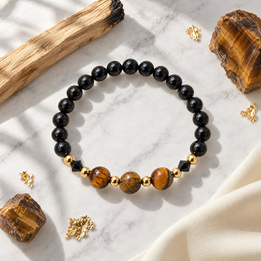 Scorpio Lucky Zodiac Trio Crystal Bracelet