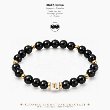 Scorpio Zodiac Signature Bracelet
