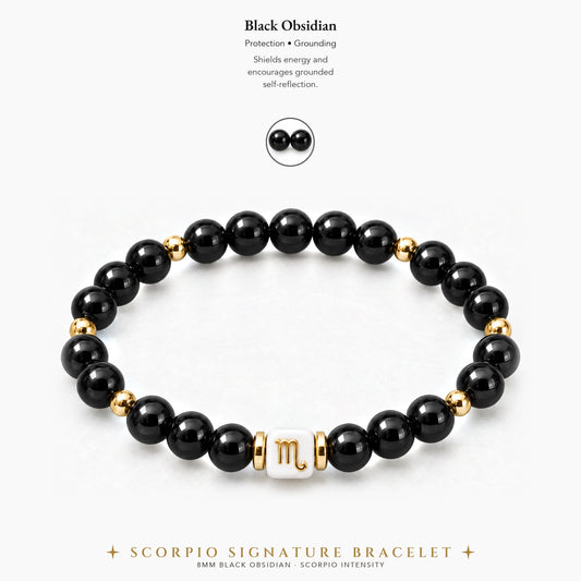 Scorpio Zodiac Signature Bracelet
