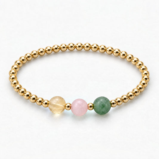 Taurus Love and Money Golden Bracelet With REAL Gold