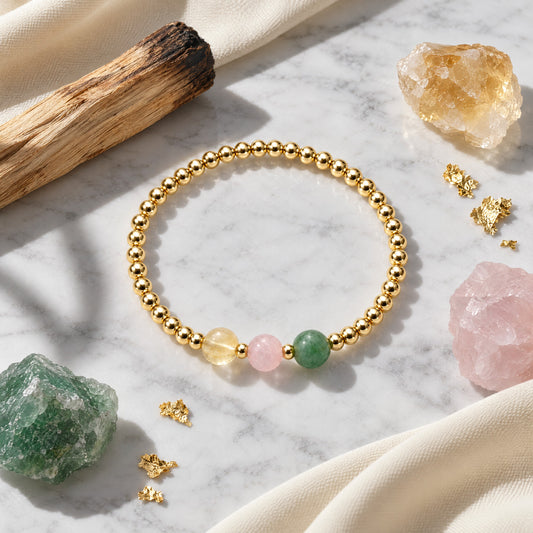 Taurus Love and Money Golden Bracelet With REAL Gold