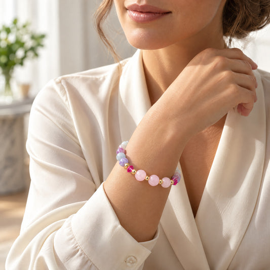 Taurus Lucky Zodiac Trio Crystal Bracelet