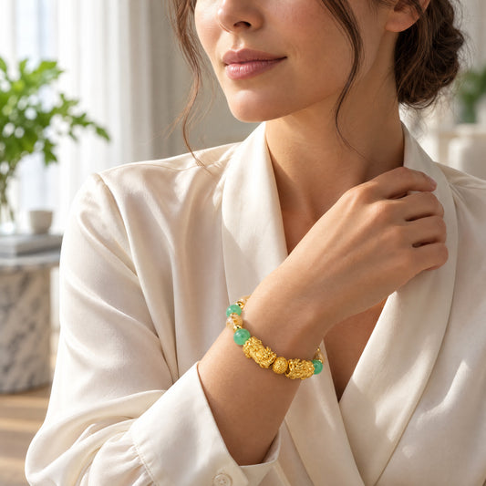 Taurus Zodiac Feng Shui Double Pixiu Bracelet