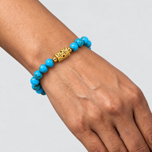 Turquoise Manifest Money 11:11 Gemstone Bracelet