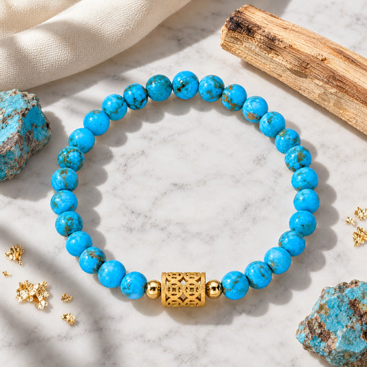 Turquoise Manifest Money 11:11 Gemstone Bracelet