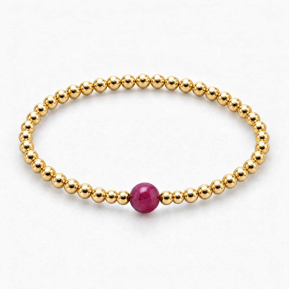 Virgo Golden Zodiac Ruby 2026 Bracelet REAL Gold