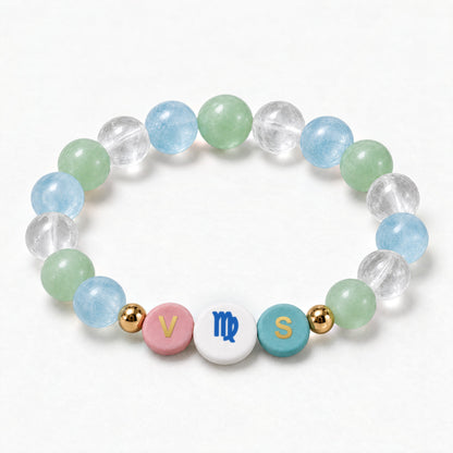 Virgo Initial Charm Bracelet