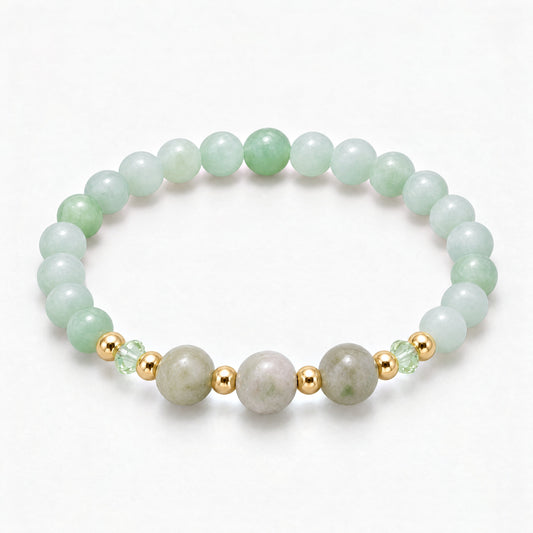 Virgo Lucky Zodiac Trio Crystal Bracelet