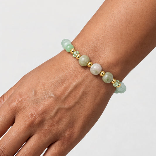 Virgo Lucky Zodiac Trio Crystal Bracelet