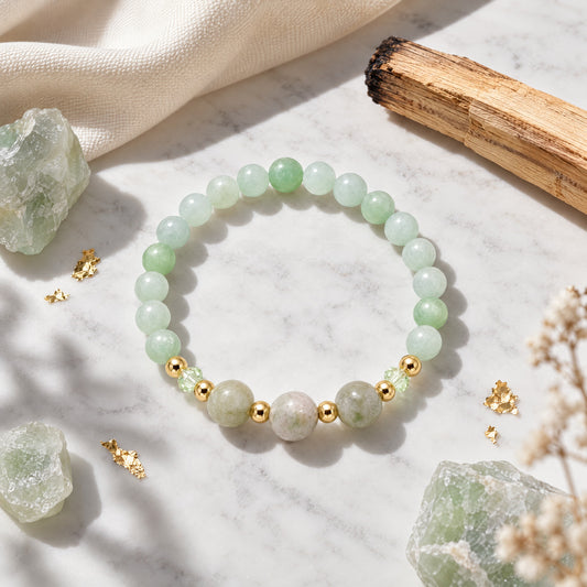 Virgo Lucky Zodiac Trio Crystal Bracelet