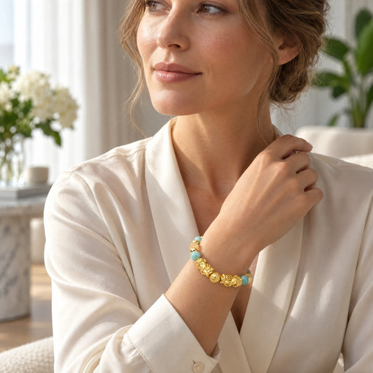 Virgo Zodiac Feng Shui Double Pixiu Bracelet