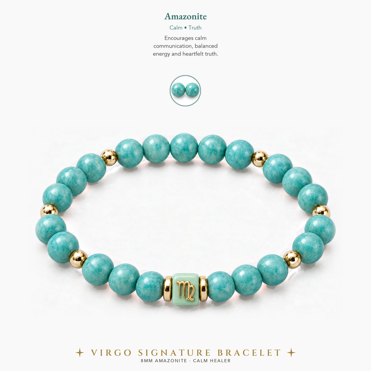Virgo Zodiac Signature Bracelet