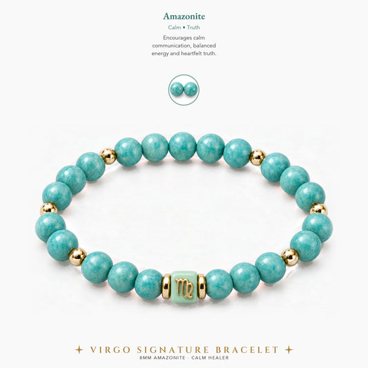 Virgo Zodiac Signature Bracelet