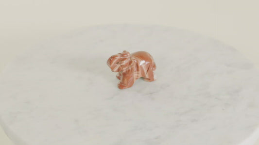 Red Jasper Crystal Elephant