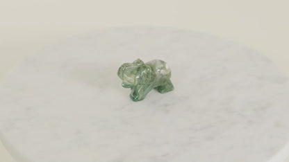 Indian Agate Crystal Elephant